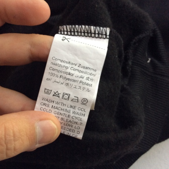 NWOT SHEIN, guinea pig sweatshirt. 14 black - Picture 5 of 6